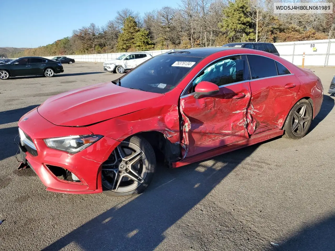 2020 Mercedes-Benz Cla 250 4Matic VIN: WDD5J4HB0LN061989 Lot: 76376134