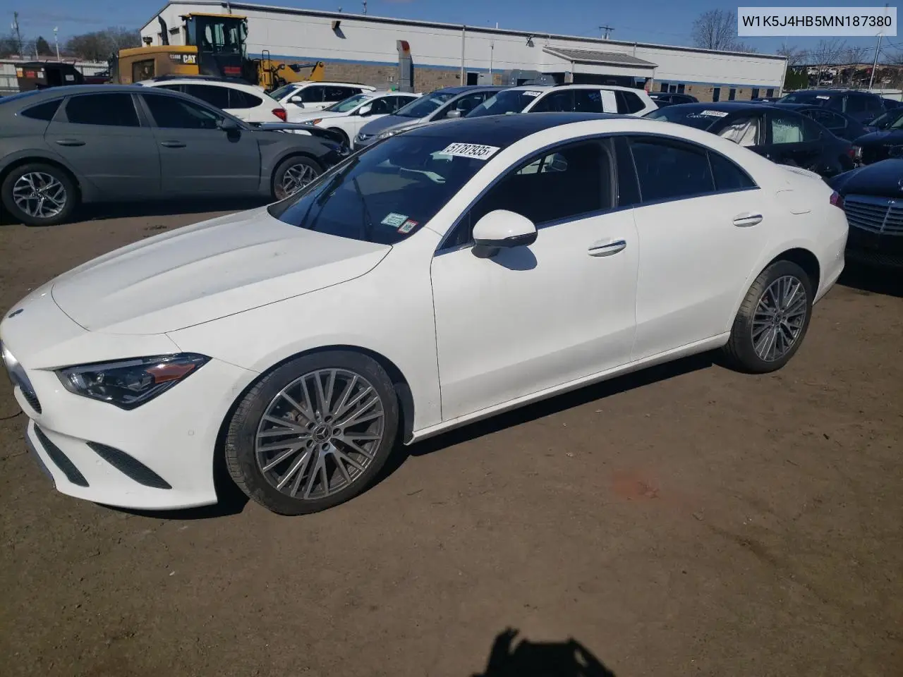 2021 Mercedes-Benz Cla 250 4Matic VIN: W1K5J4HB5MN187380 Lot: 51787935