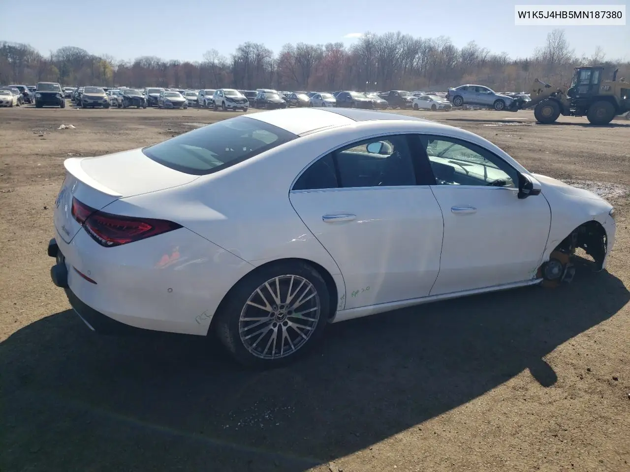 2021 Mercedes-Benz Cla 250 4Matic VIN: W1K5J4HB5MN187380 Lot: 51787935
