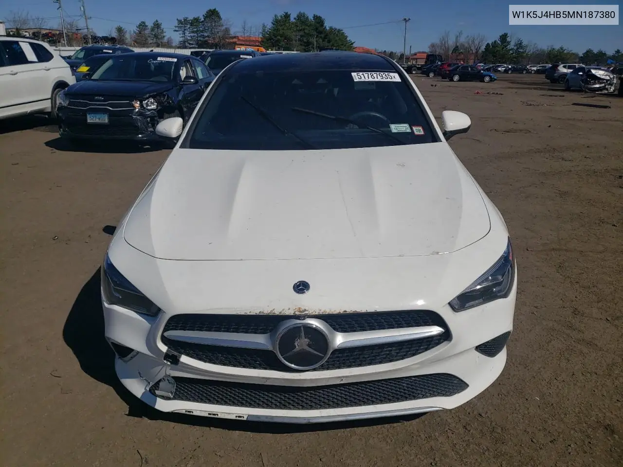 2021 Mercedes-Benz Cla 250 4Matic VIN: W1K5J4HB5MN187380 Lot: 51787935