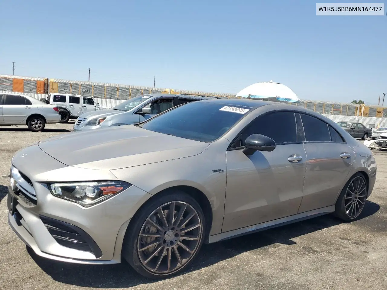 2021 Mercedes-Benz Cla Amg 35 4Matic VIN: W1K5J5BB6MN164477 Lot: 61108995