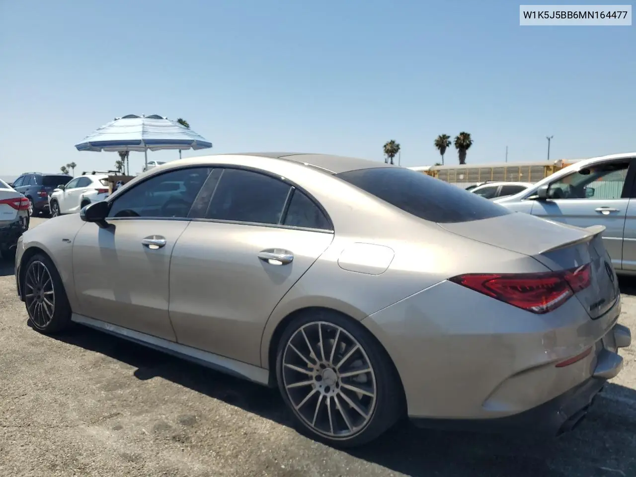 2021 Mercedes-Benz Cla Amg 35 4Matic VIN: W1K5J5BB6MN164477 Lot: 61108995