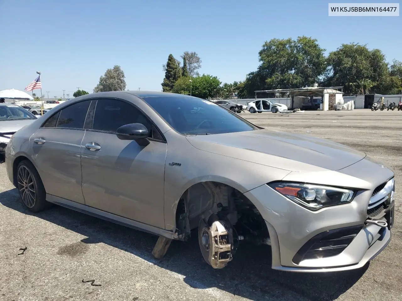 2021 Mercedes-Benz Cla Amg 35 4Matic VIN: W1K5J5BB6MN164477 Lot: 61108995