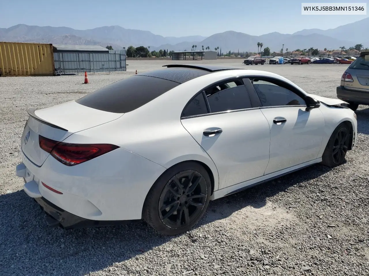2021 Mercedes-Benz Cla Amg 35 4Matic VIN: W1K5J5BB3MN151346 Lot: 62527135