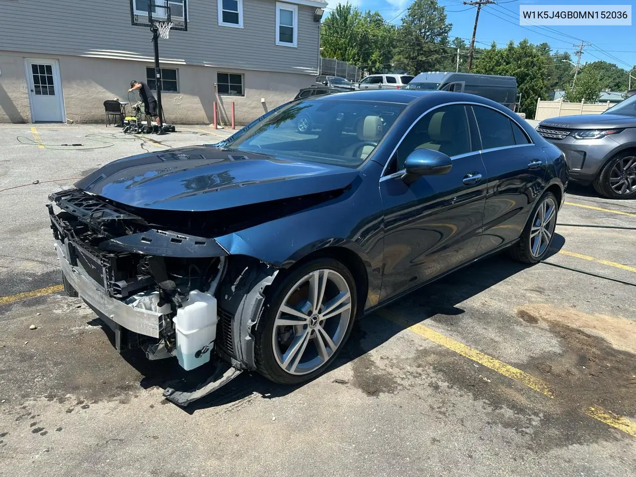 2021 Mercedes-Benz Cla 250 VIN: W1K5J4GB0MN152036 Lot: 63250305
