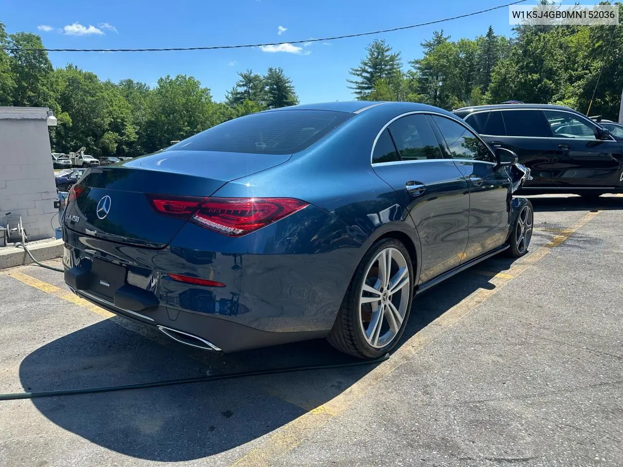 2021 Mercedes-Benz Cla 250 VIN: W1K5J4GB0MN152036 Lot: 63250305