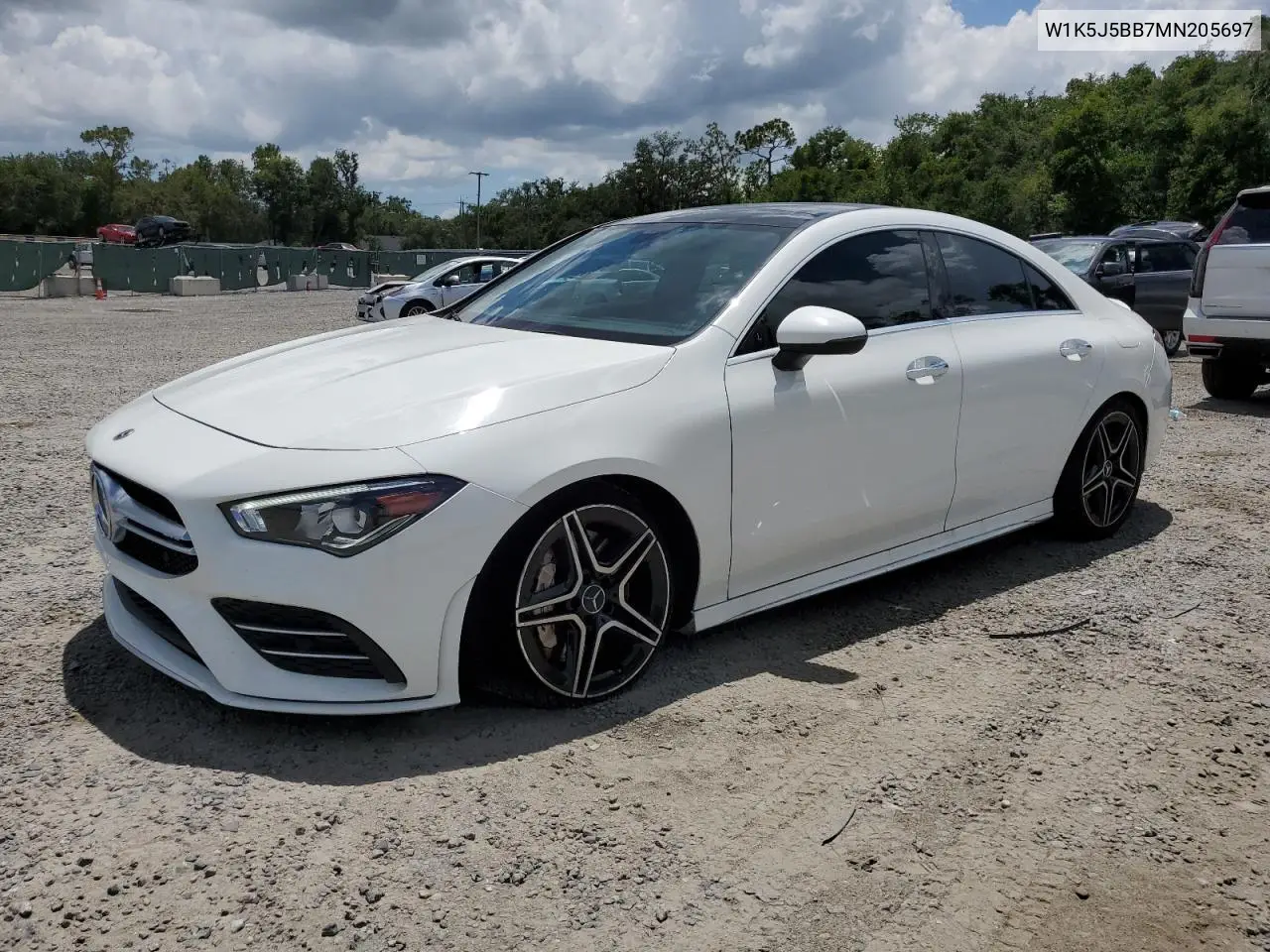 2021 Mercedes-Benz Cla Amg 35 4Matic VIN: W1K5J5BB7MN205697 Lot: 65758165