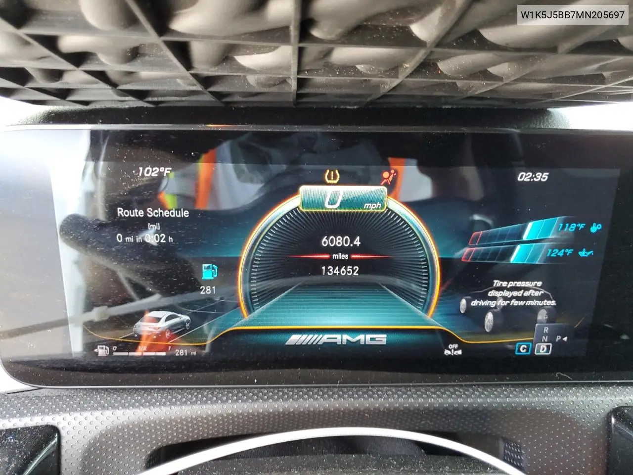 2021 Mercedes-Benz Cla Amg 35 4Matic VIN: W1K5J5BB7MN205697 Lot: 65758165