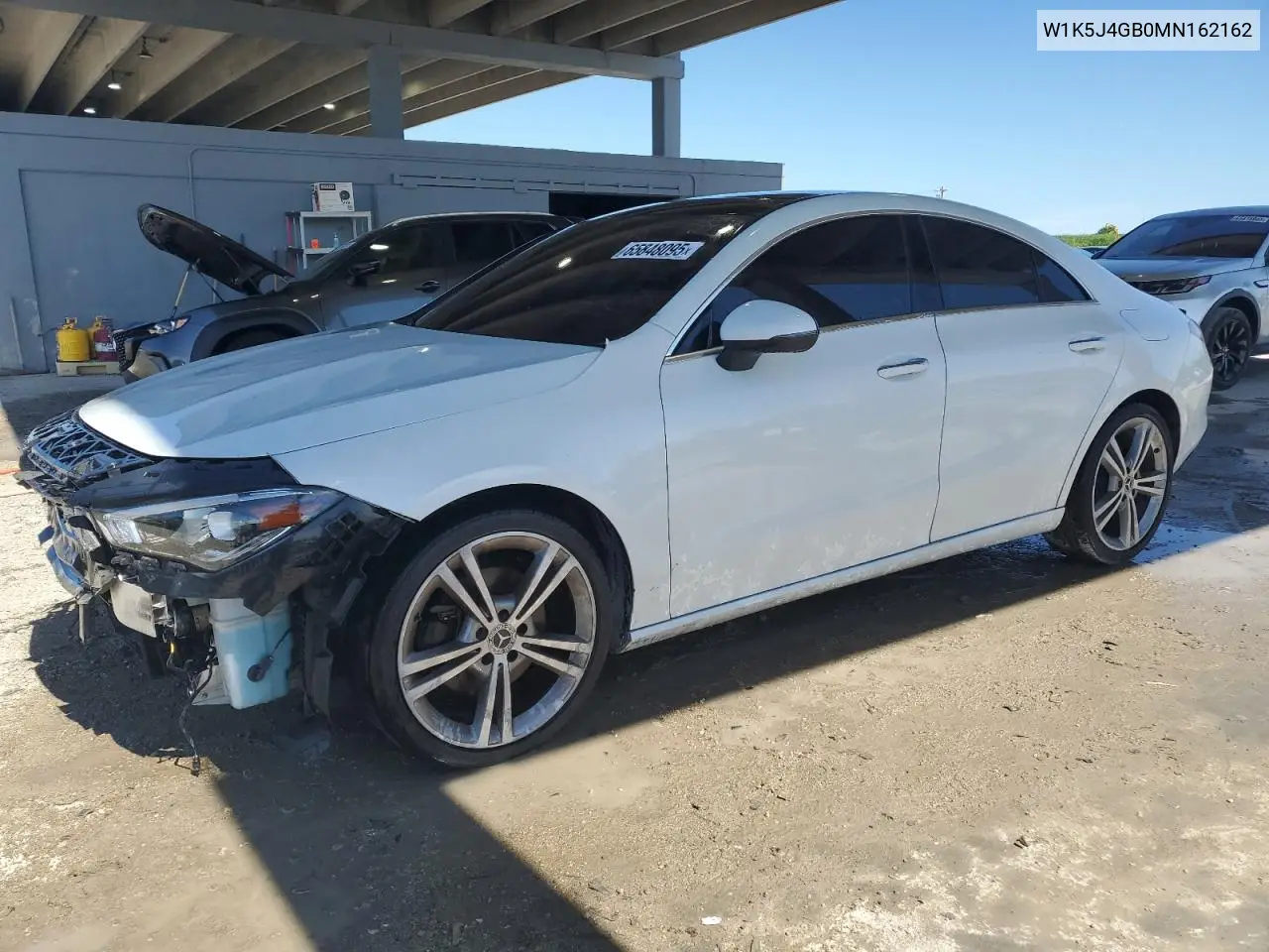2021 Mercedes-Benz Cla 250 VIN: W1K5J4GB0MN162162 Lot: 65848095
