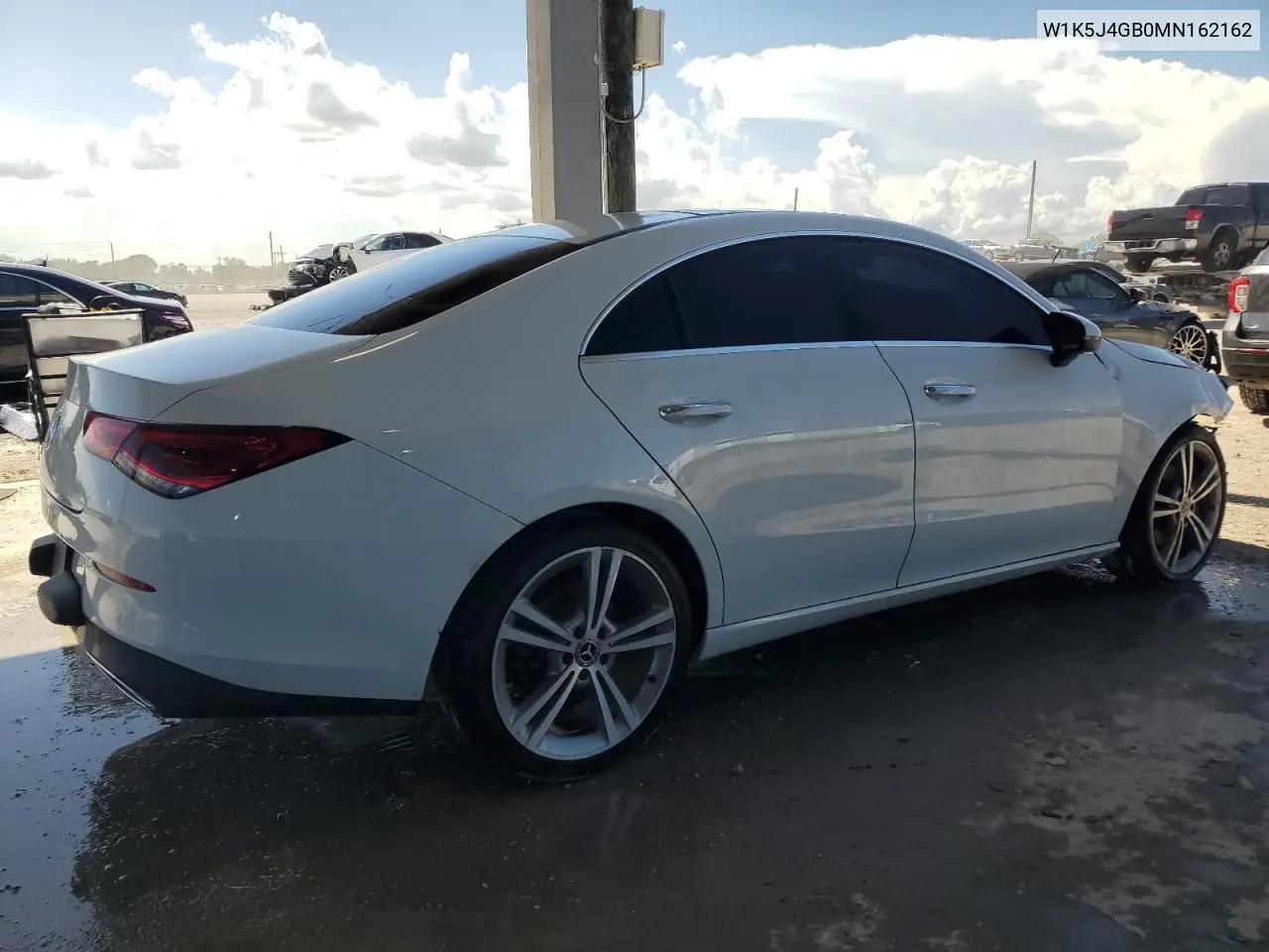 2021 Mercedes-Benz Cla 250 VIN: W1K5J4GB0MN162162 Lot: 65848095