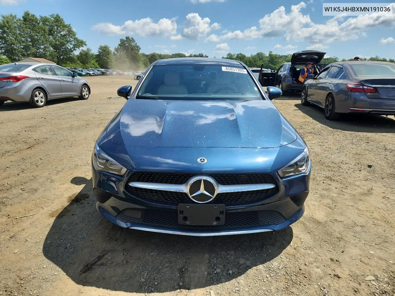 2021 Mercedes-Benz Cla 250 4Matic VIN: W1K5J4HBXMN191036 Lot: 65851305