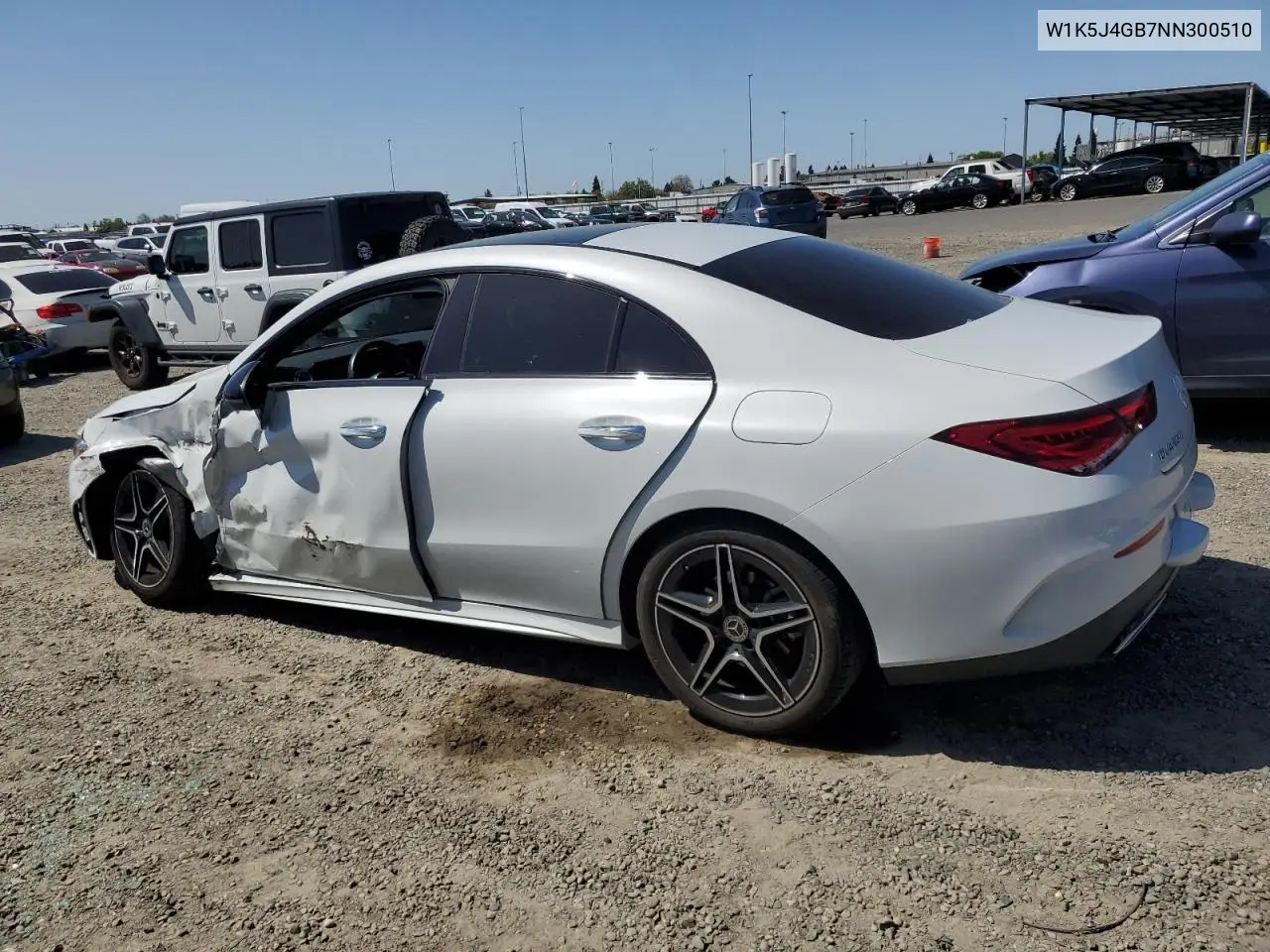 2022 Mercedes-Benz Cla 250 VIN: W1K5J4GB7NN300510 Lot: 52375685
