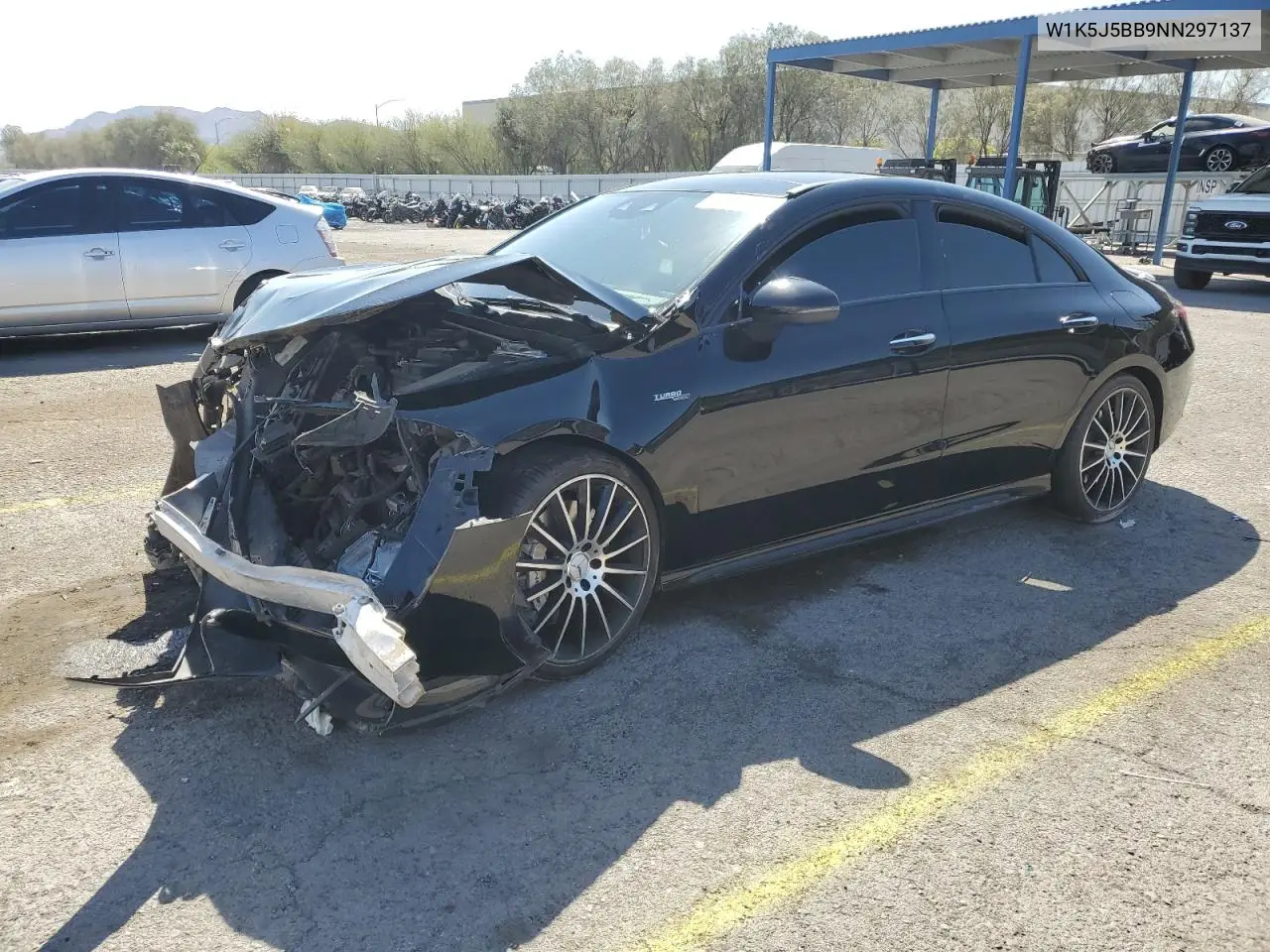 2022 Mercedes-Benz Cla Amg 35 4Matic VIN: W1K5J5BB9NN297137 Lot: 52451635