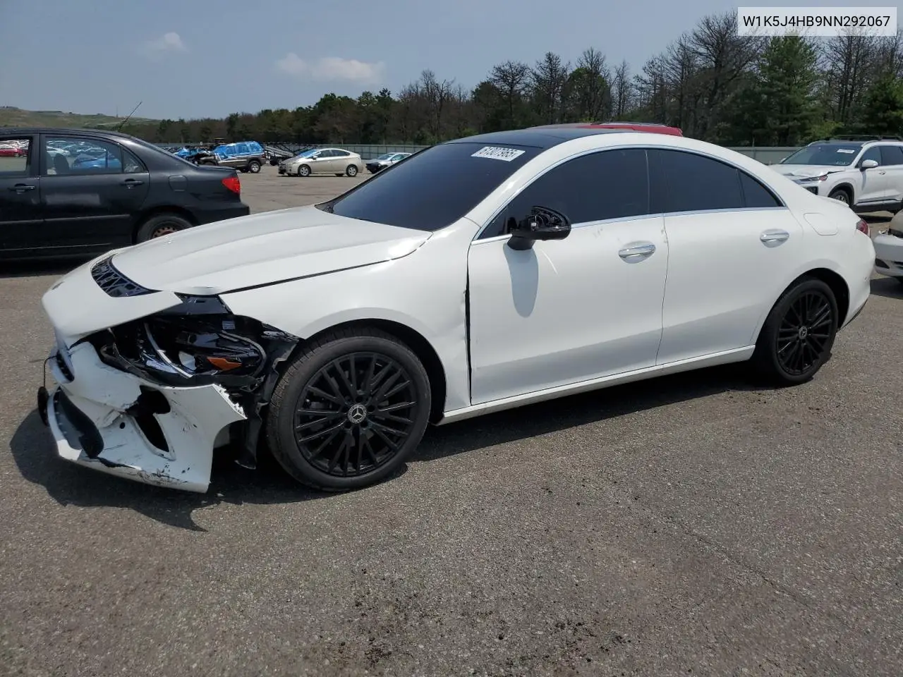 2022 Mercedes-Benz Cla 250 4Matic VIN: W1K5J4HB9NN292067 Lot: 61307965
