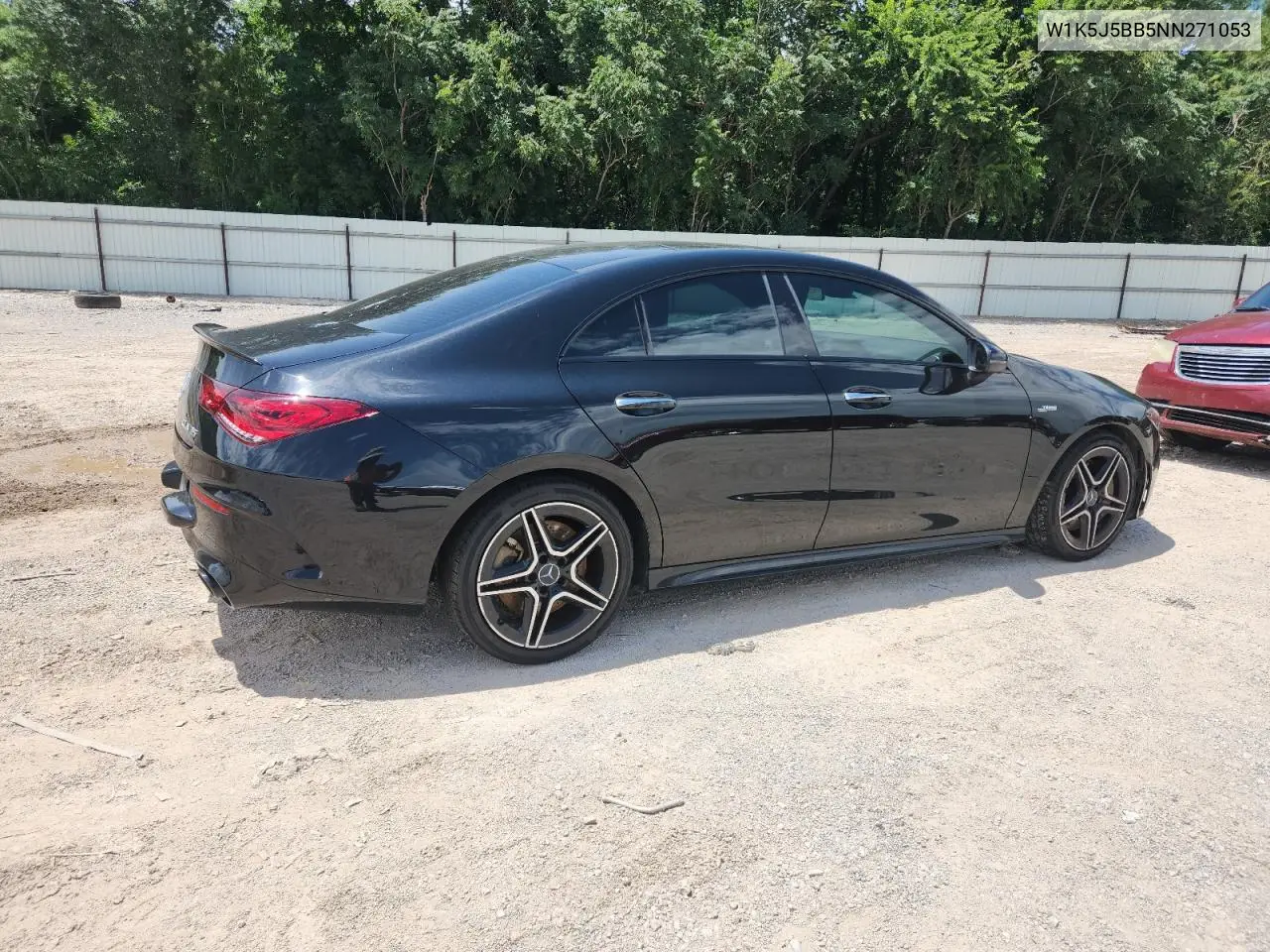 2022 Mercedes-Benz Cla Amg 35 4Matic VIN: W1K5J5BB5NN271053 Lot: 62536515
