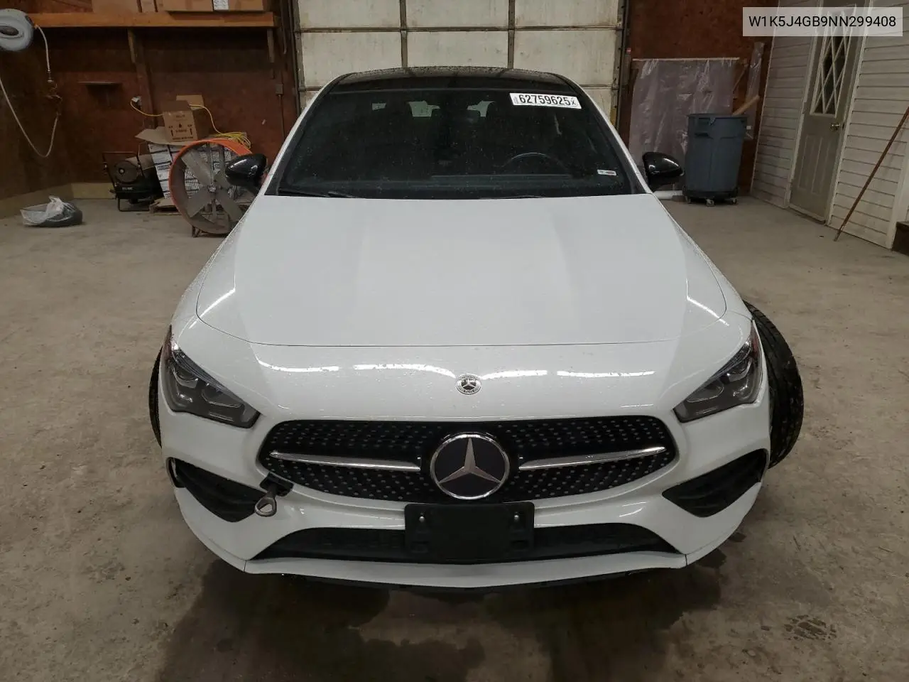 2022 Mercedes-Benz Cla 250 VIN: W1K5J4GB9NN299408 Lot: 62759625