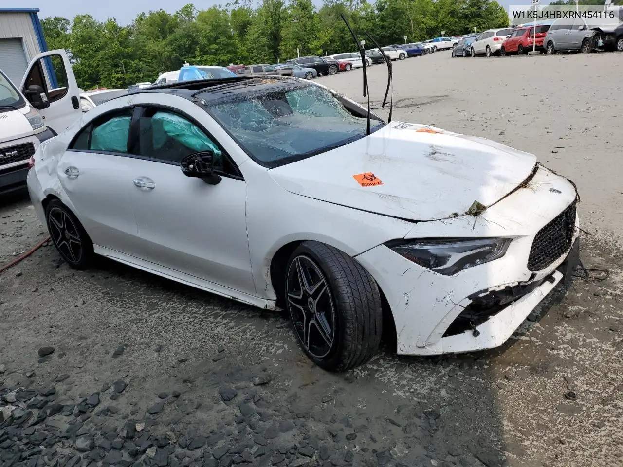 2024 Mercedes-Benz Cla 250 4Matic VIN: W1K5J4HBXRN454116 Lot: 59536385