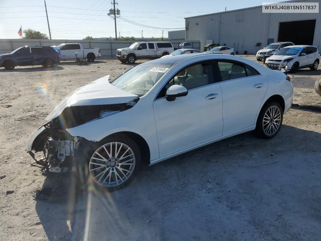 2025 Mercedes-Benz Cla 250 VIN: W1K5J4GB1SN517837 Lot: 52970465