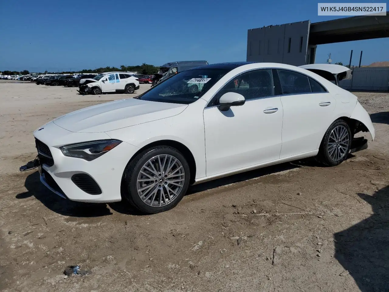 2025 Mercedes-Benz Cla 250 VIN: W1K5J4GB4SN522417 Lot: 56221135