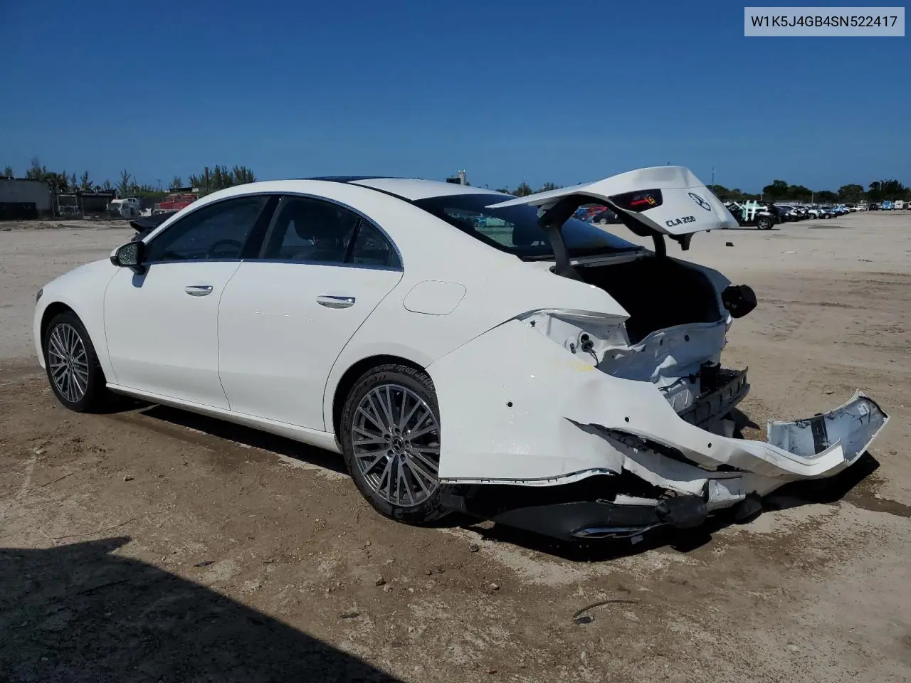 2025 Mercedes-Benz Cla 250 VIN: W1K5J4GB4SN522417 Lot: 56221135