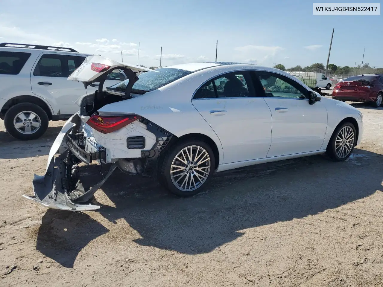 2025 Mercedes-Benz Cla 250 VIN: W1K5J4GB4SN522417 Lot: 56221135