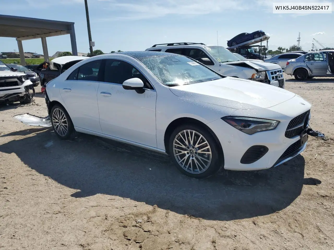 2025 Mercedes-Benz Cla 250 VIN: W1K5J4GB4SN522417 Lot: 56221135