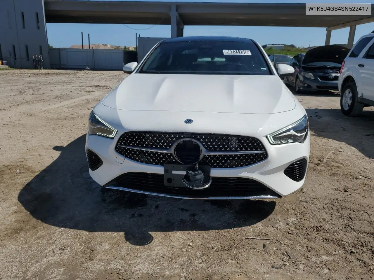 2025 Mercedes-Benz Cla 250 VIN: W1K5J4GB4SN522417 Lot: 56221135