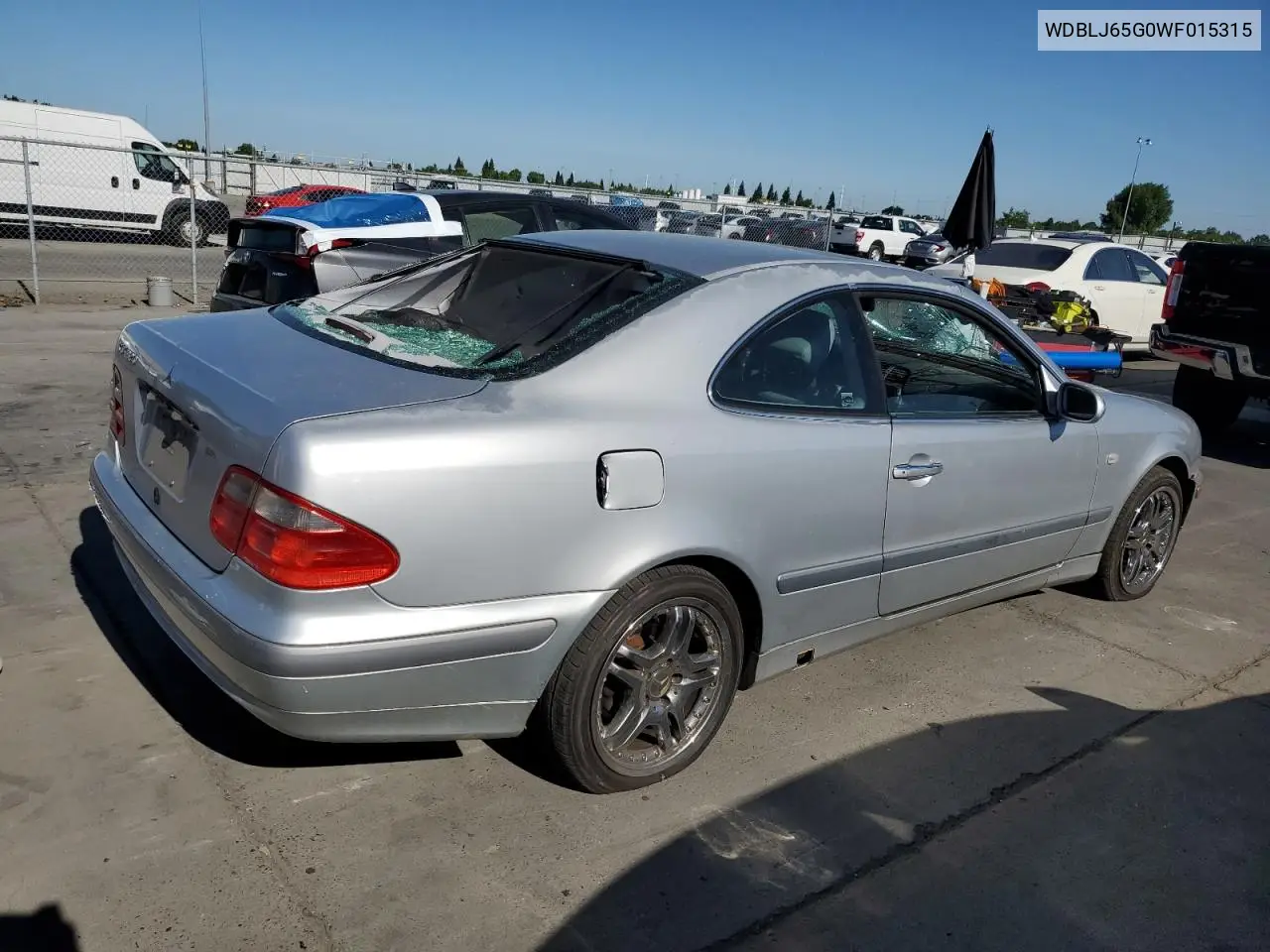 1998 Mercedes-Benz Clk 320 VIN: WDBLJ65G0WF015315 Lot: 56978345