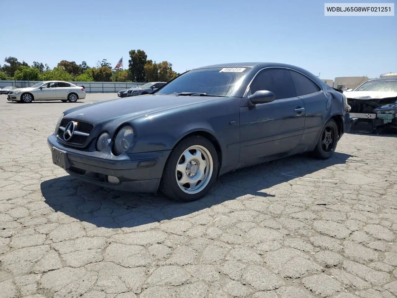1998 Mercedes-Benz Clk 320 VIN: WDBLJ65G8WF021251 Lot: 58581315