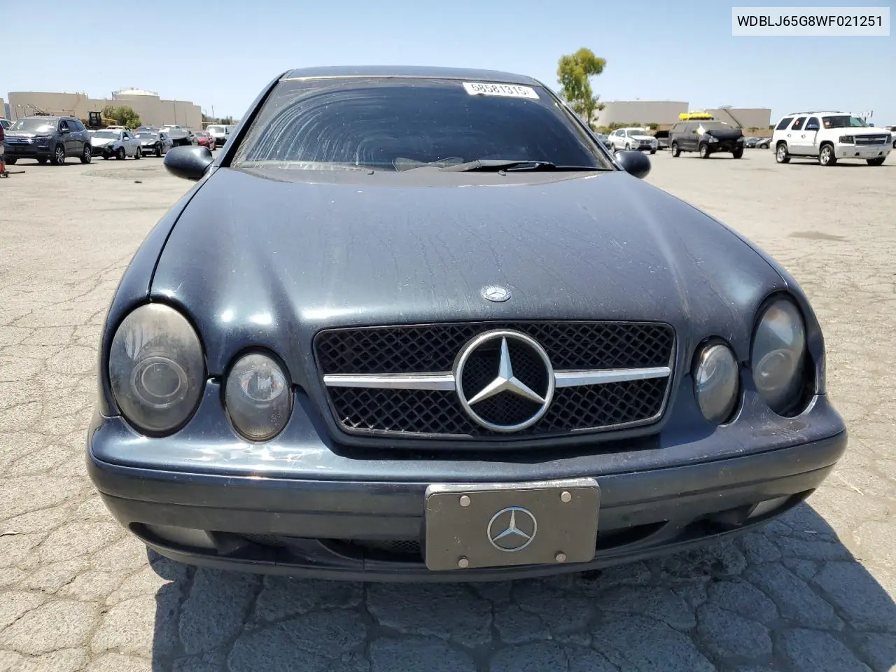 1998 Mercedes-Benz Clk 320 VIN: WDBLJ65G8WF021251 Lot: 58581315
