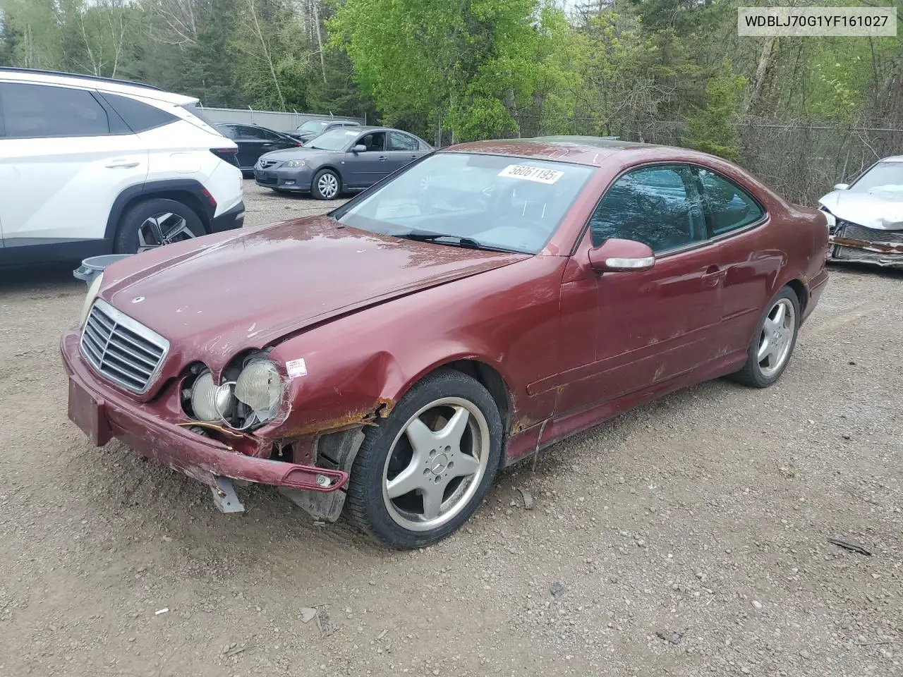 2000 Mercedes-Benz Clk 430 VIN: WDBLJ70G1YF161027 Lot: 56061195