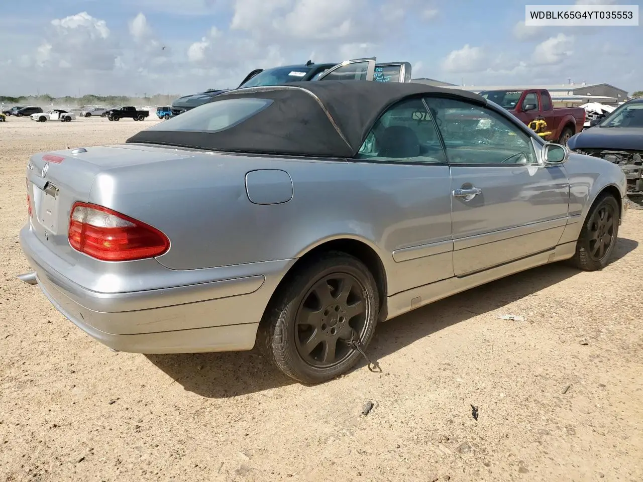 2000 Mercedes-Benz Clk 320 VIN: WDBLK65G4YT035553 Lot: 60086865