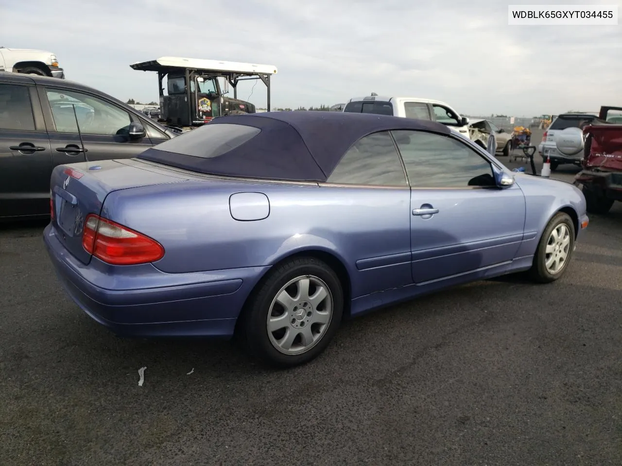 2000 Mercedes-Benz Clk 320 VIN: WDBLK65GXYT034455 Lot: 71507793