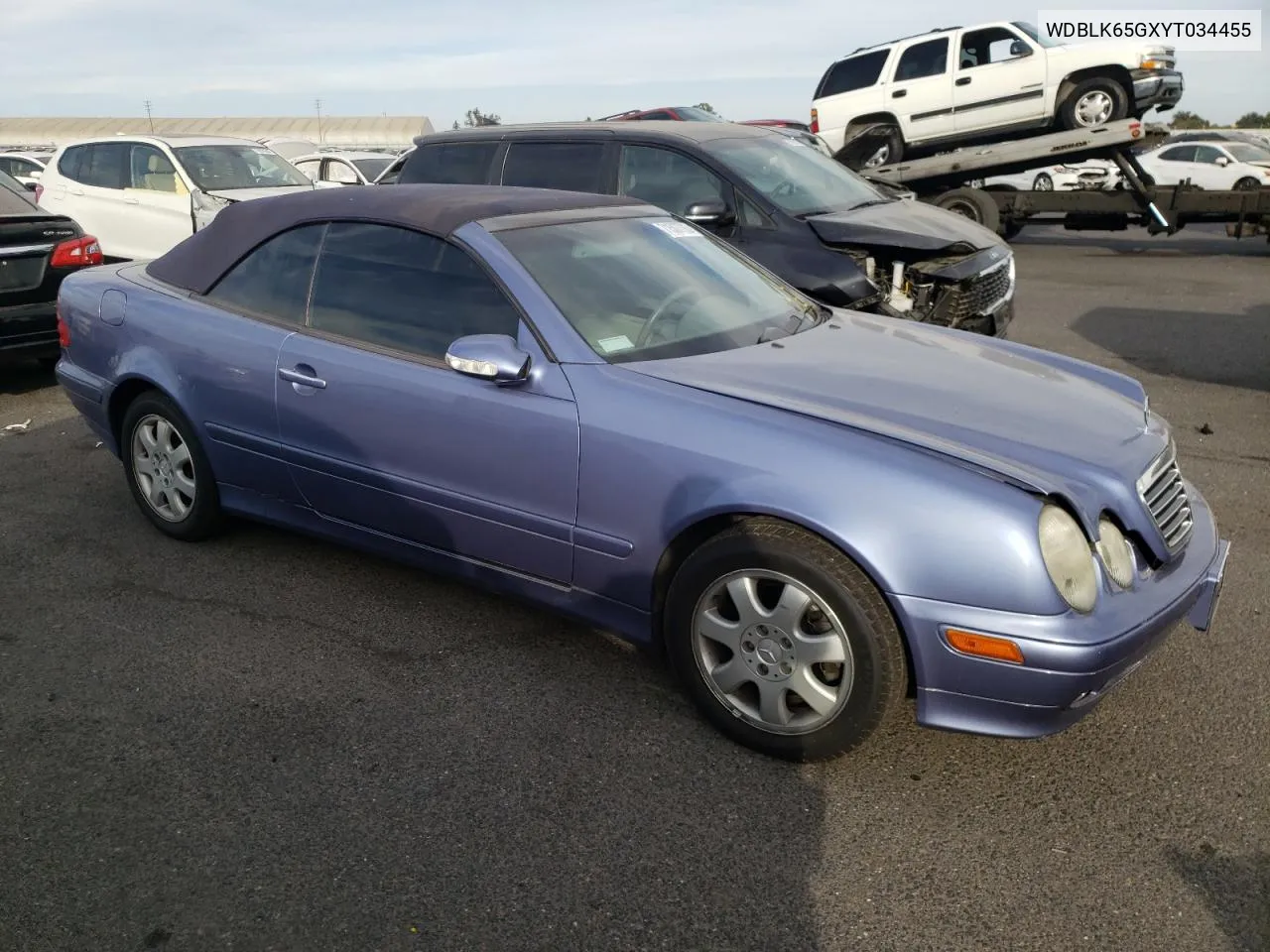 2000 Mercedes-Benz Clk 320 VIN: WDBLK65GXYT034455 Lot: 71507793
