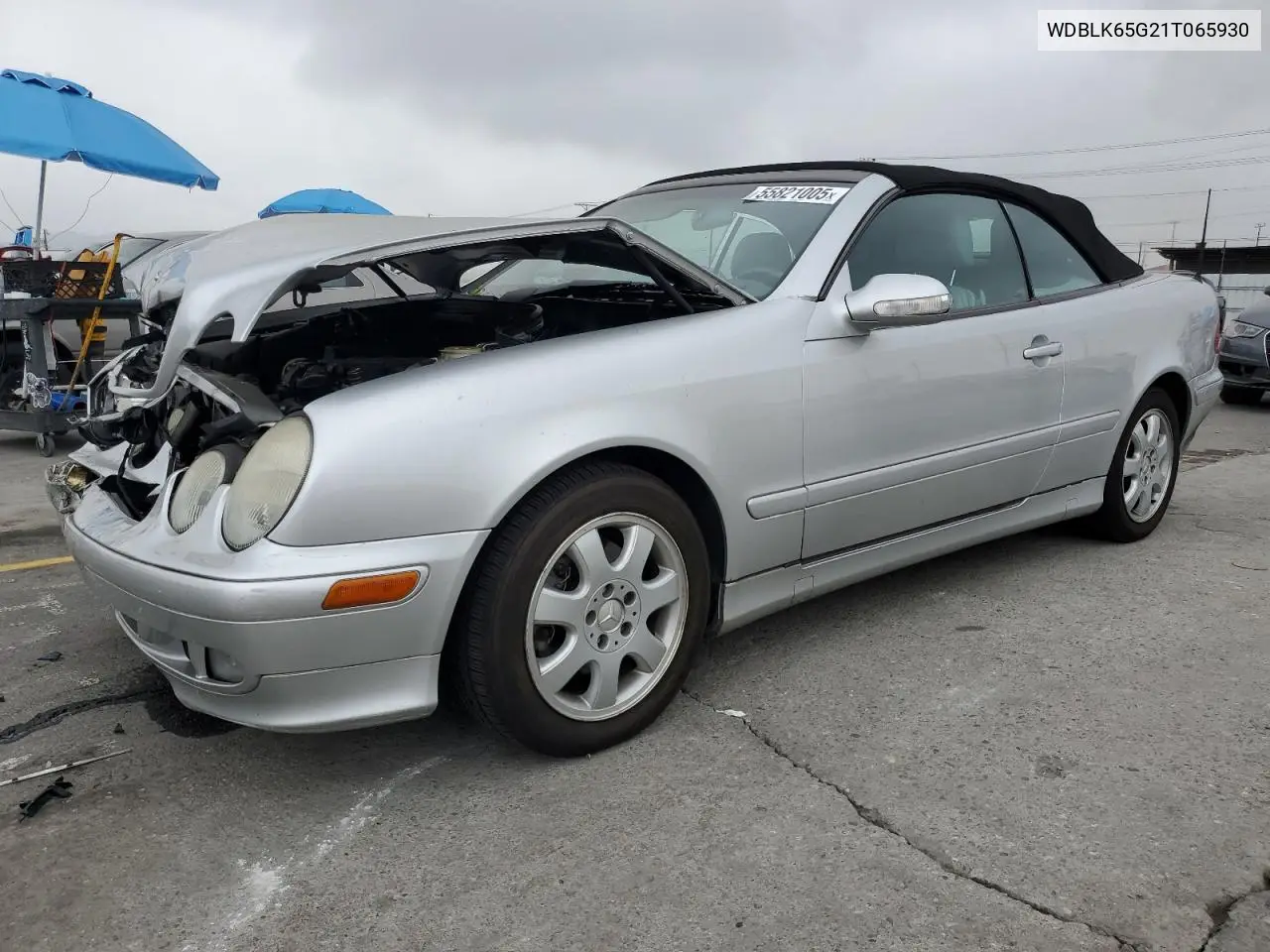 2001 Mercedes-Benz Clk 320 VIN: WDBLK65G21T065930 Lot: 55821005