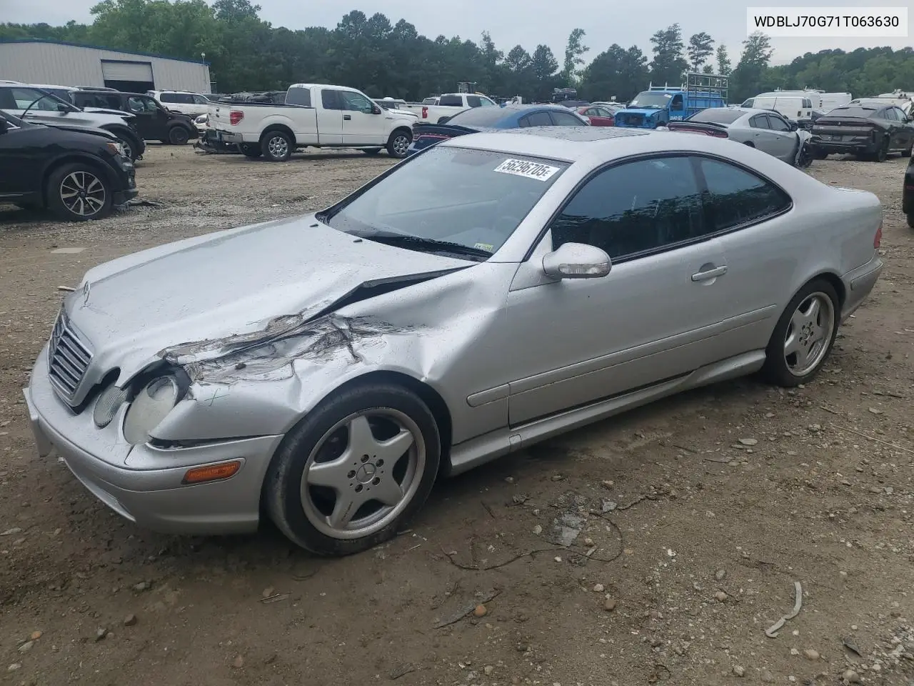 2001 Mercedes-Benz Clk 430 VIN: WDBLJ70G71T063630 Lot: 56296705