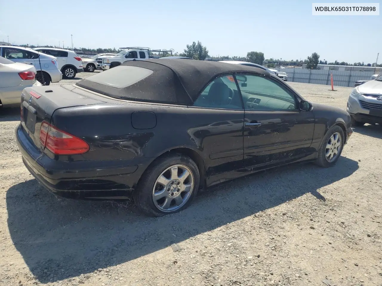 2001 Mercedes-Benz Clk 320 VIN: WDBLK65G31T078898 Lot: 59582975