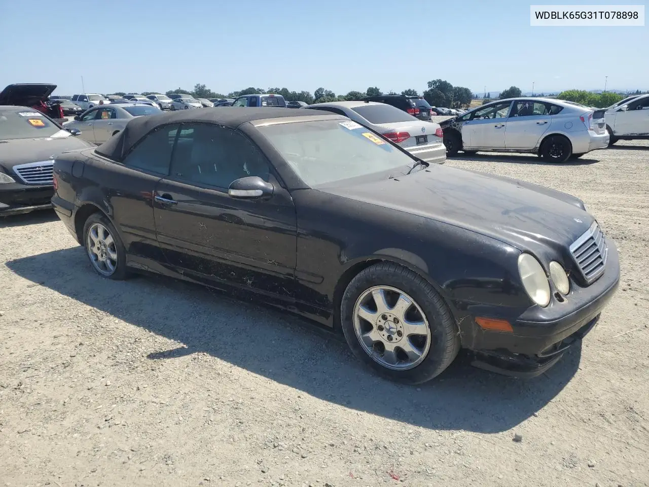2001 Mercedes-Benz Clk 320 VIN: WDBLK65G31T078898 Lot: 59582975