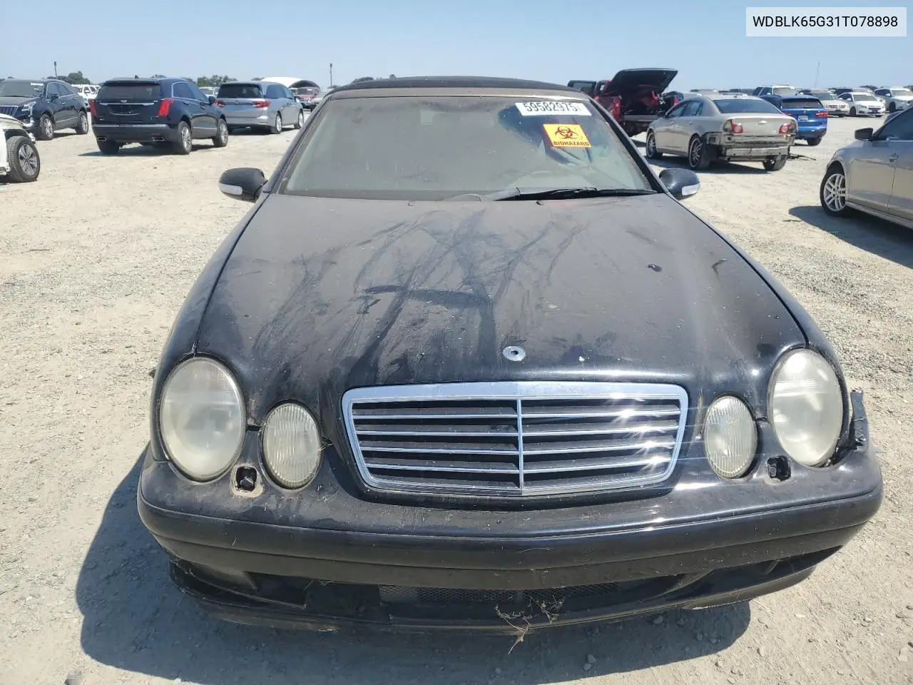 2001 Mercedes-Benz Clk 320 VIN: WDBLK65G31T078898 Lot: 59582975