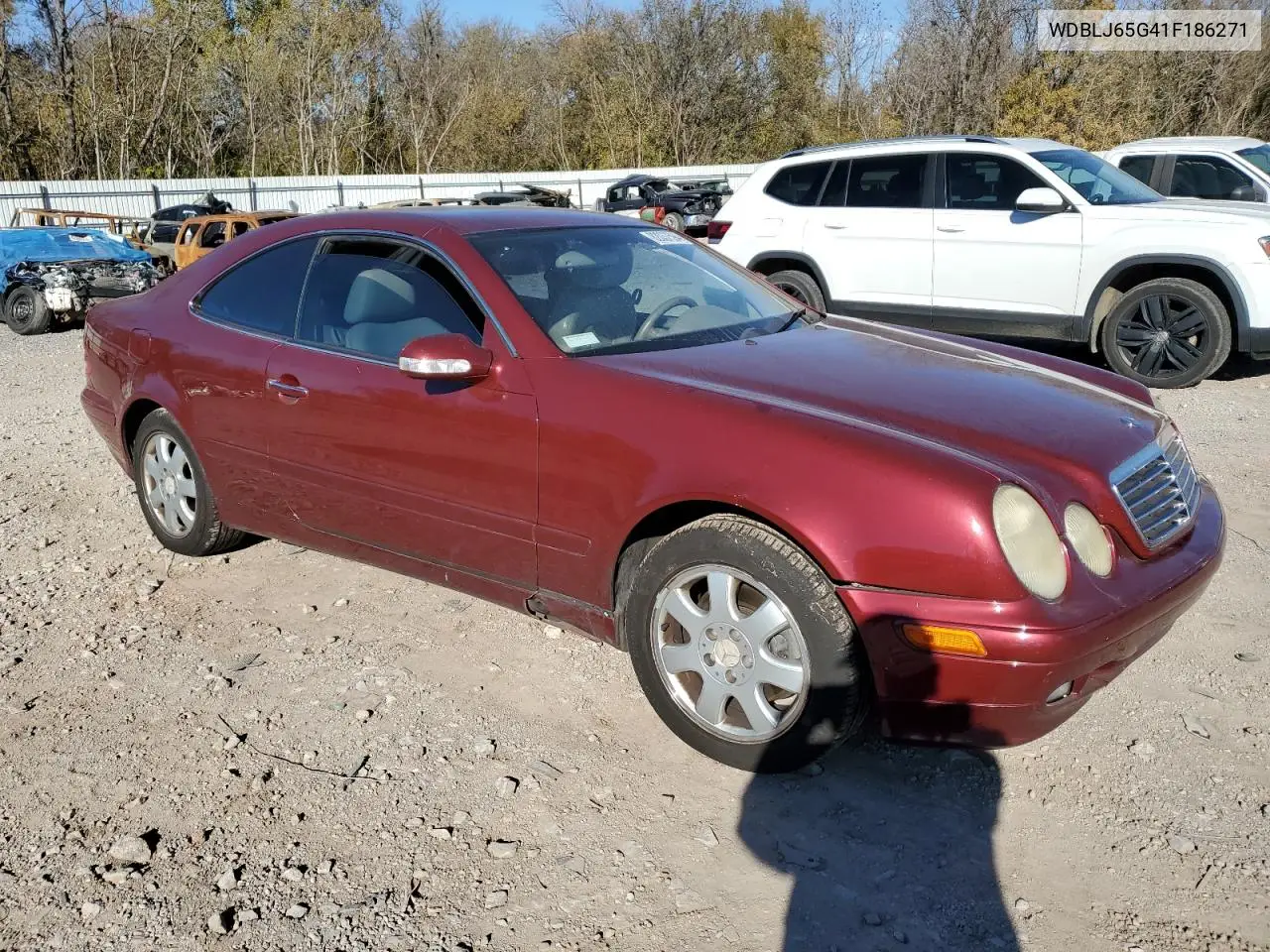 2001 Mercedes-Benz Clk 320 VIN: WDBLJ65G41F186271 Lot: 60780895