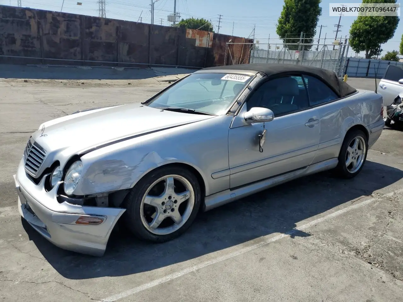 2002 Mercedes-Benz Clk 430 VIN: WDBLK70G72T096447 Lot: 60435555