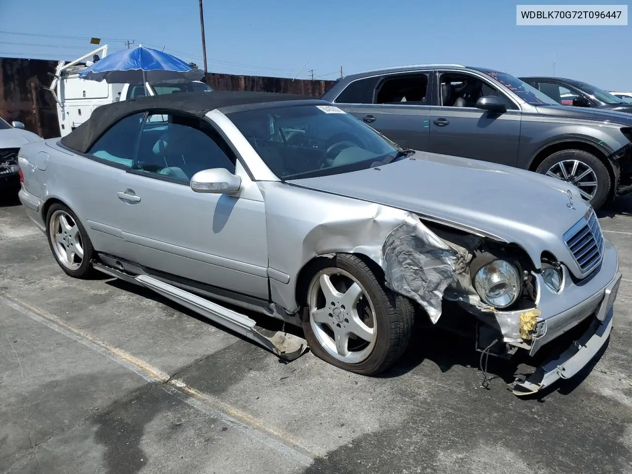 2002 Mercedes-Benz Clk 430 VIN: WDBLK70G72T096447 Lot: 60435555
