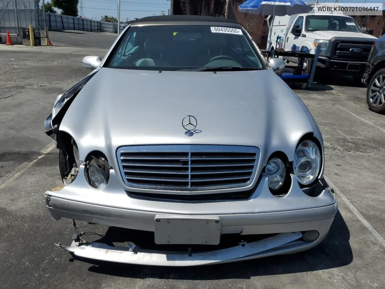 2002 Mercedes-Benz Clk 430 VIN: WDBLK70G72T096447 Lot: 60435555