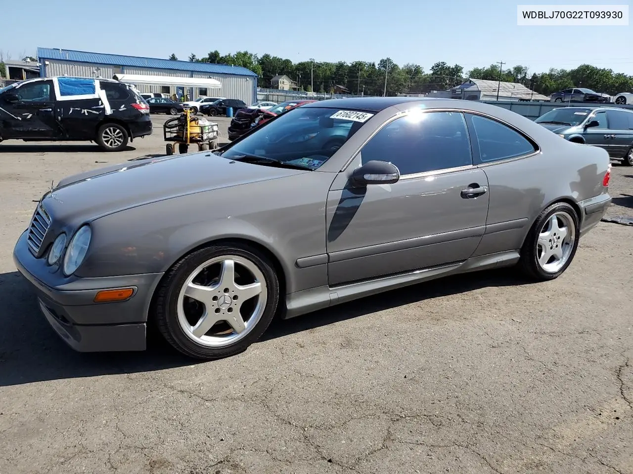 2002 Mercedes-Benz Clk 430 VIN: WDBLJ70G22T093930 Lot: 61602145