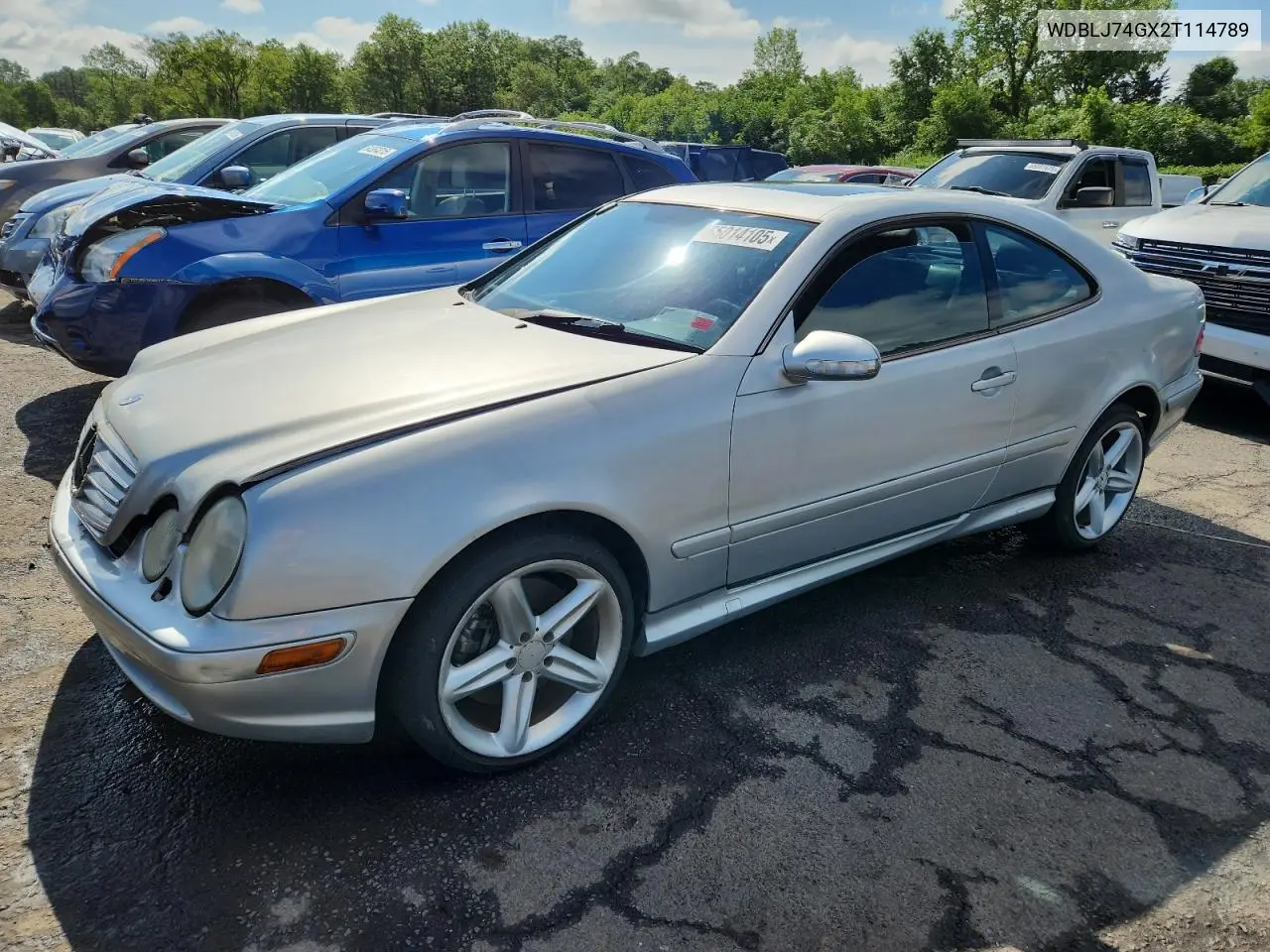 2002 Mercedes-Benz Clk 55 Amg VIN: WDBLJ74GX2T114789 Lot: 65014105