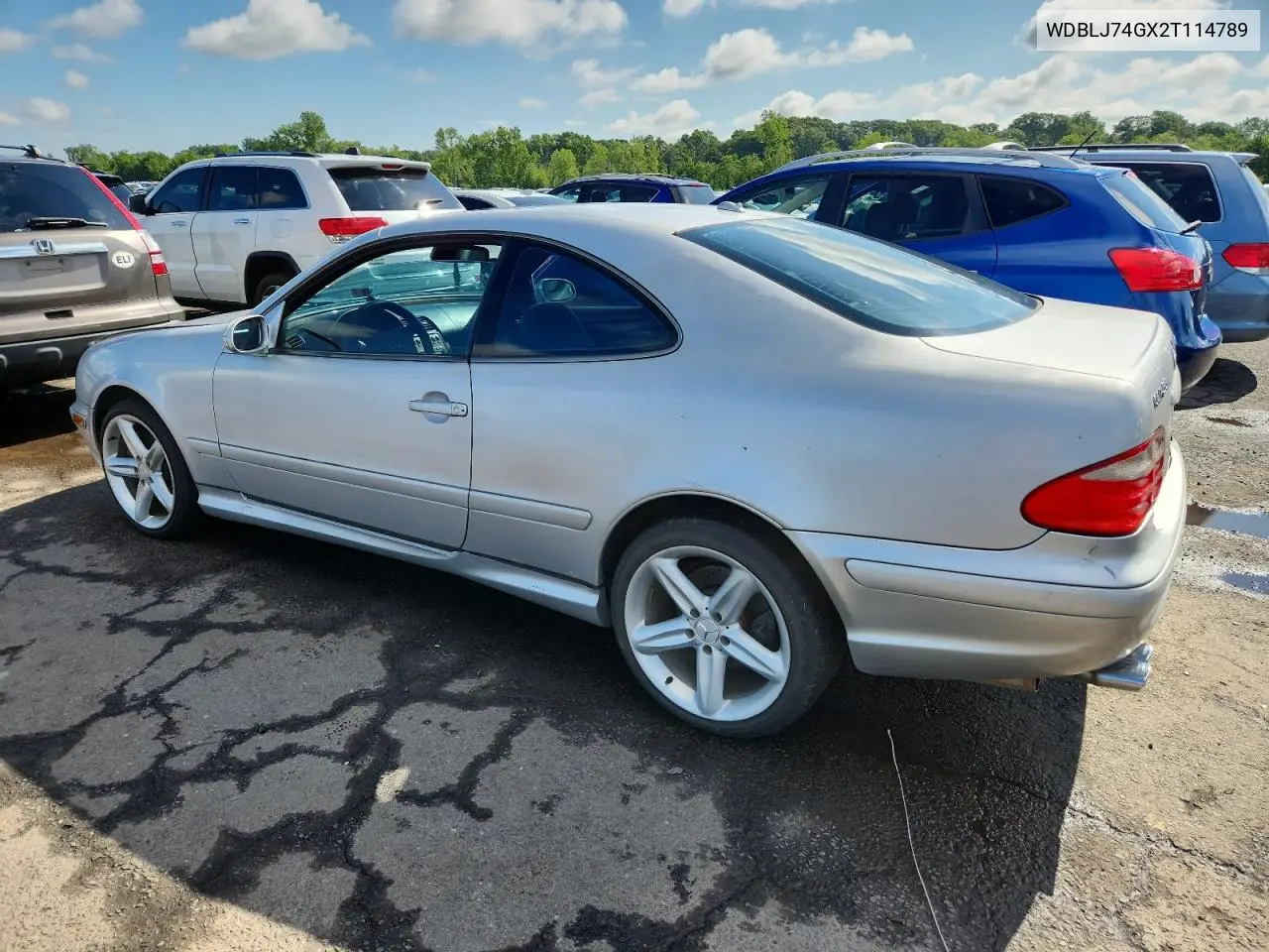 2002 Mercedes-Benz Clk 55 Amg VIN: WDBLJ74GX2T114789 Lot: 65014105