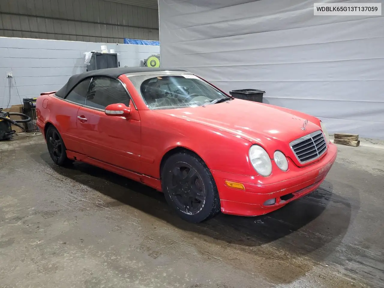 2003 Mercedes-Benz Clk 320 VIN: WDBLK65G13T137059 Lot: 59420995