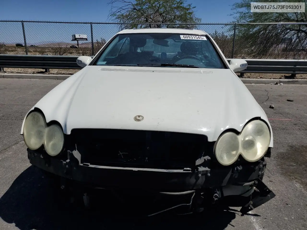 2003 Mercedes-Benz Clk 500 VIN: WDBTJ75J73F053301 Lot: 60931545