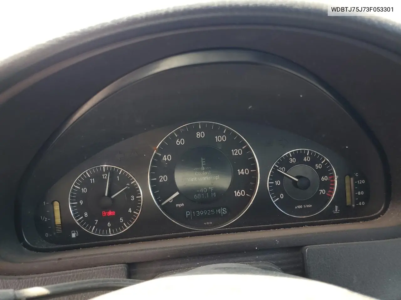 2003 Mercedes-Benz Clk 500 VIN: WDBTJ75J73F053301 Lot: 60931545