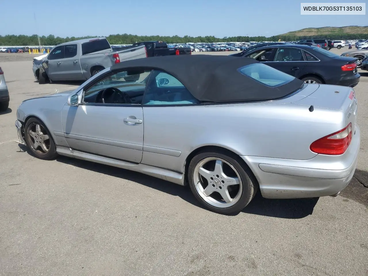 2003 Mercedes-Benz Clk 430 VIN: WDBLK70G53T135103 Lot: 61207255